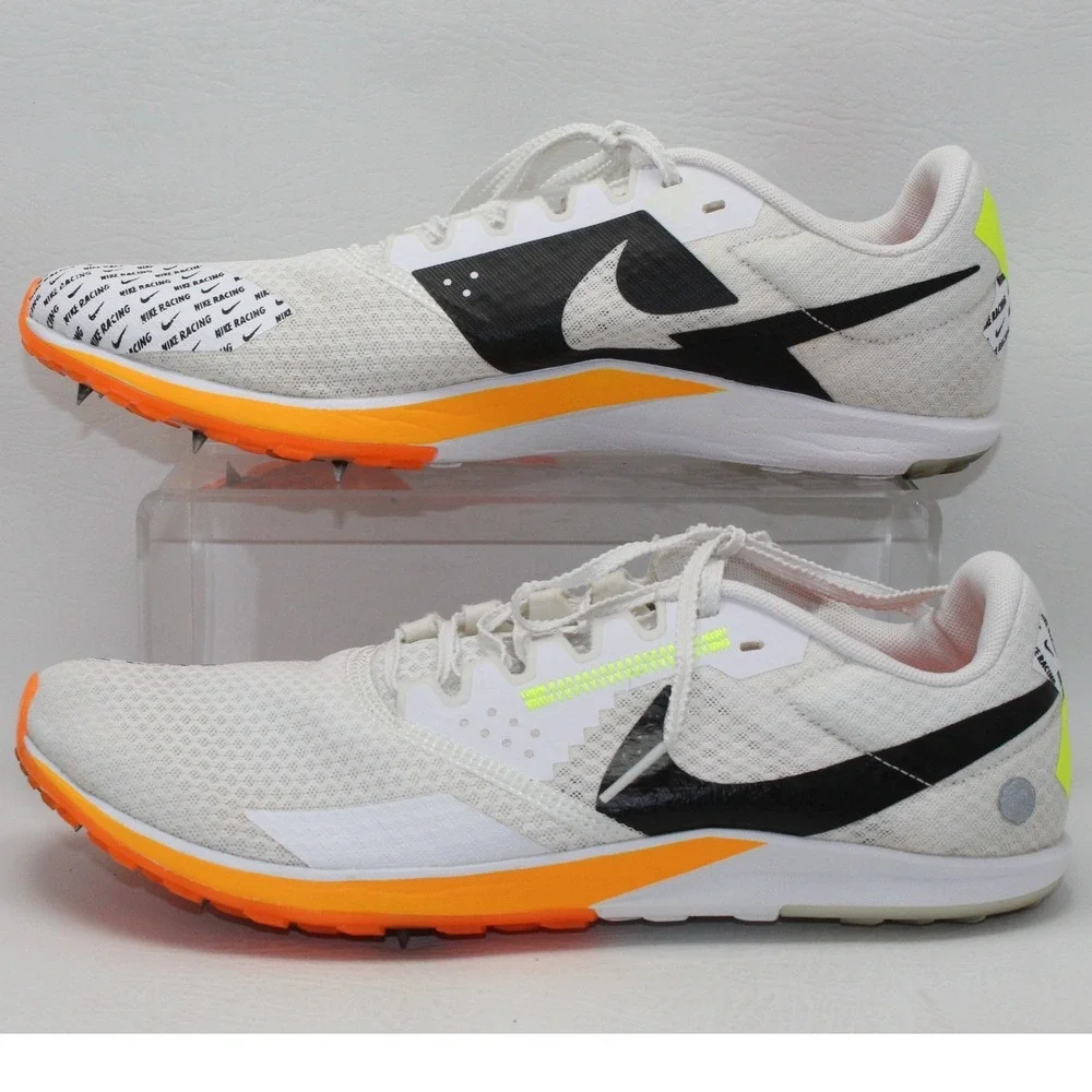 Nike Rival XC‎ Cross Country Racing Spikes White Orange DX7999-100 Mens 9.5